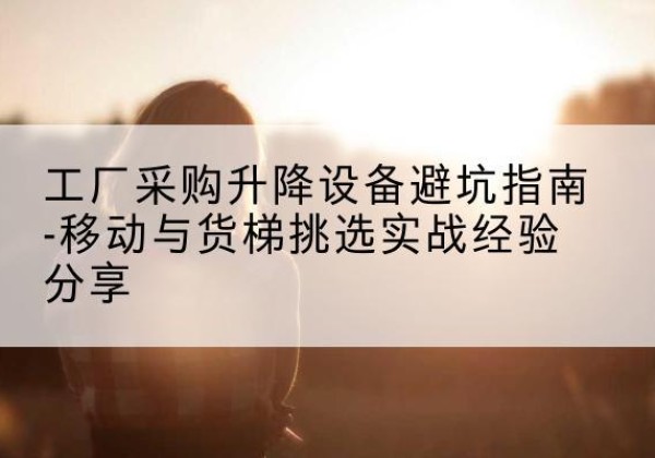 雨城移动式升降机怎么选-工厂采购升降设备避坑指南-移动与货梯挑选实战经验分享